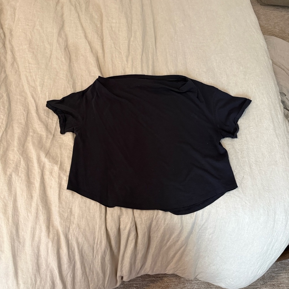 Nuuds Black off the shoulder Tee